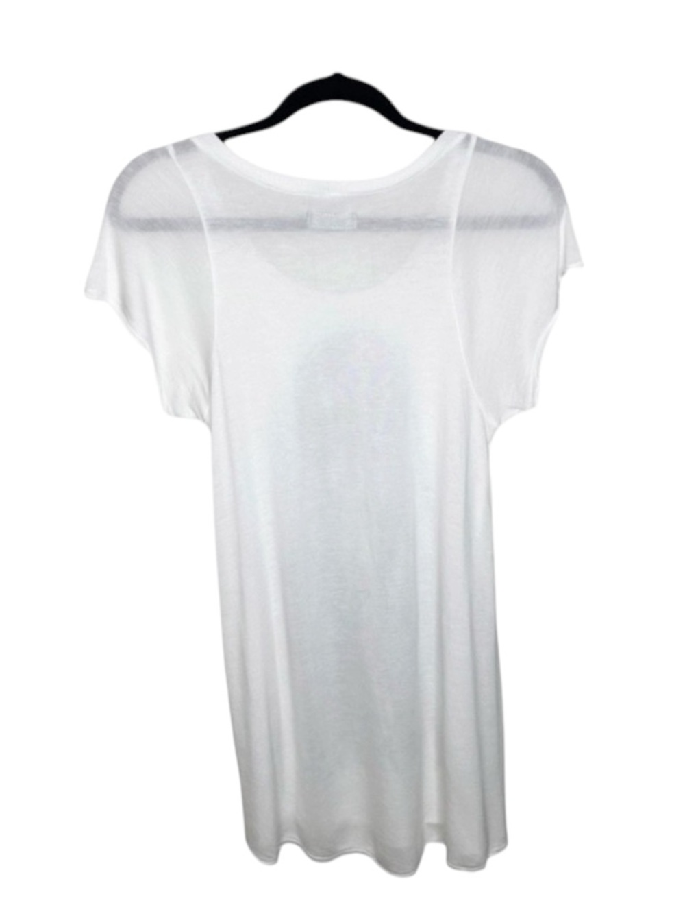 VHTF: Lauren Moshi โ๏ธ๏ธ Tess Color Foil Hippie Girl Swing Tee T Shirt โ๏ธ๏ธ White M - Picture 7 of 16
